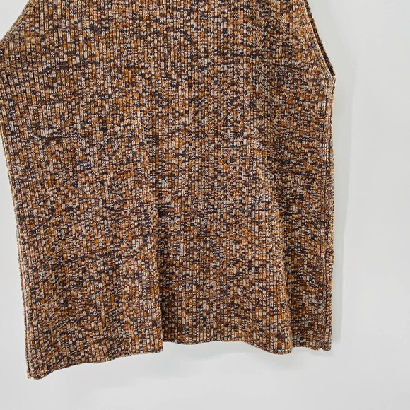 Madewell Pecan Marled Mockneck Sweater Tank Brown Warm Tones Size XL 16/18 - Picture 10 of 13